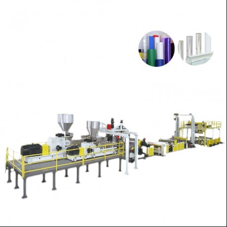Twin Screw Кургаткычсыз желдетилген PET Sheet Extrusion Line
